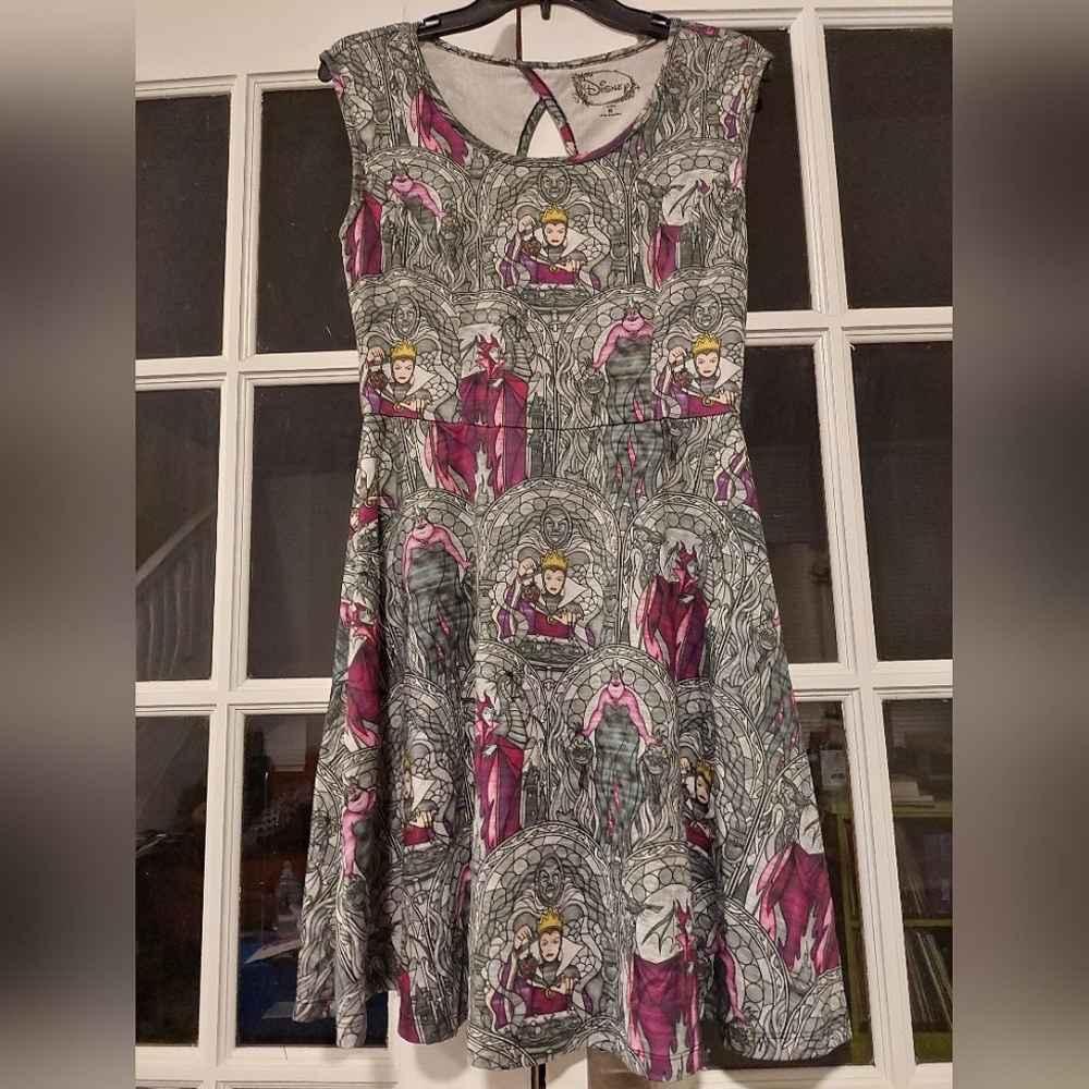 Disney Villain Dress - Stained Glass, Skater Style, M